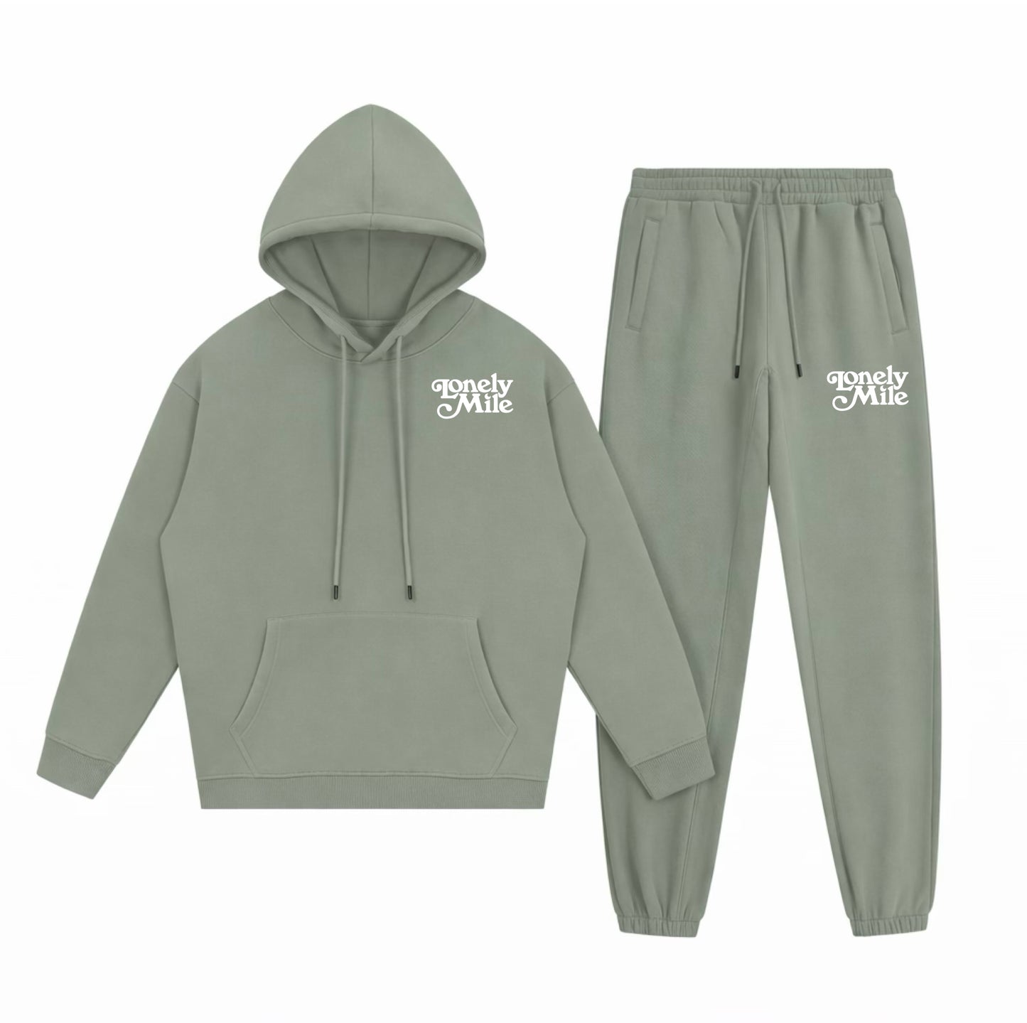 Grayish Green Athletic Set