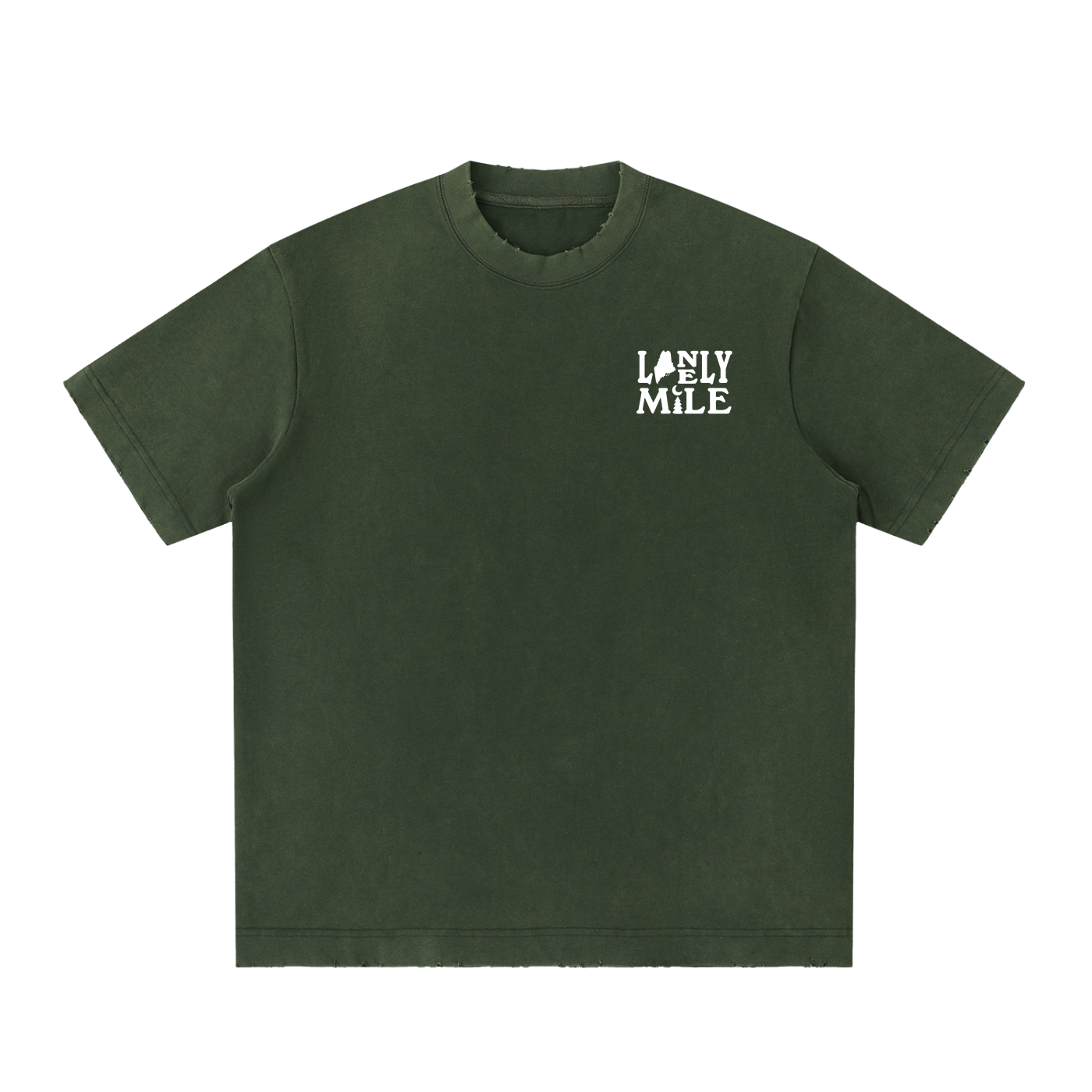 Maine Moose Heavyweight Frayed T-Shirt