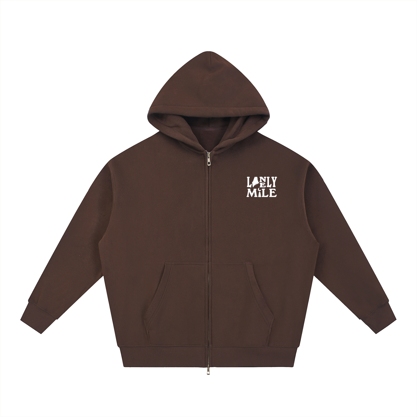 Maine Moose Boxy Zip-up Hoodie