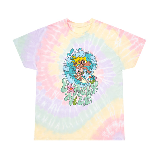 Lonely Mile Secluded Surf Tie-Dye Tee, Spiral