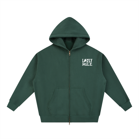 Maine Moose Boxy Zip-up Hoodie