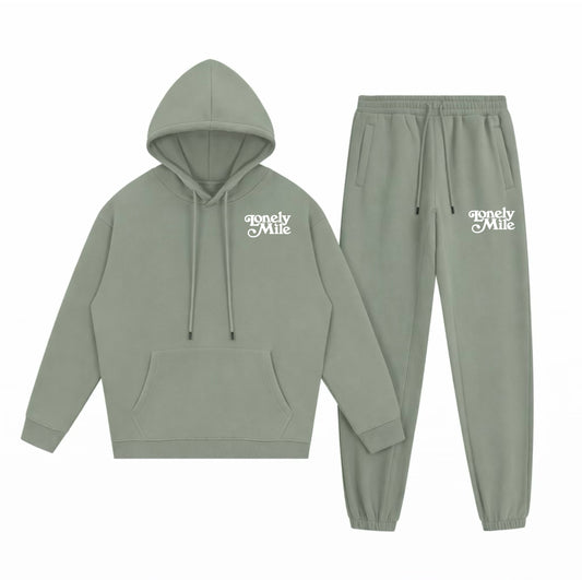 Grayish Green Athletic Set