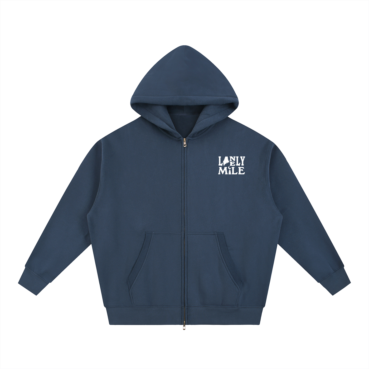 Maine Moose Boxy Zip-up Hoodie