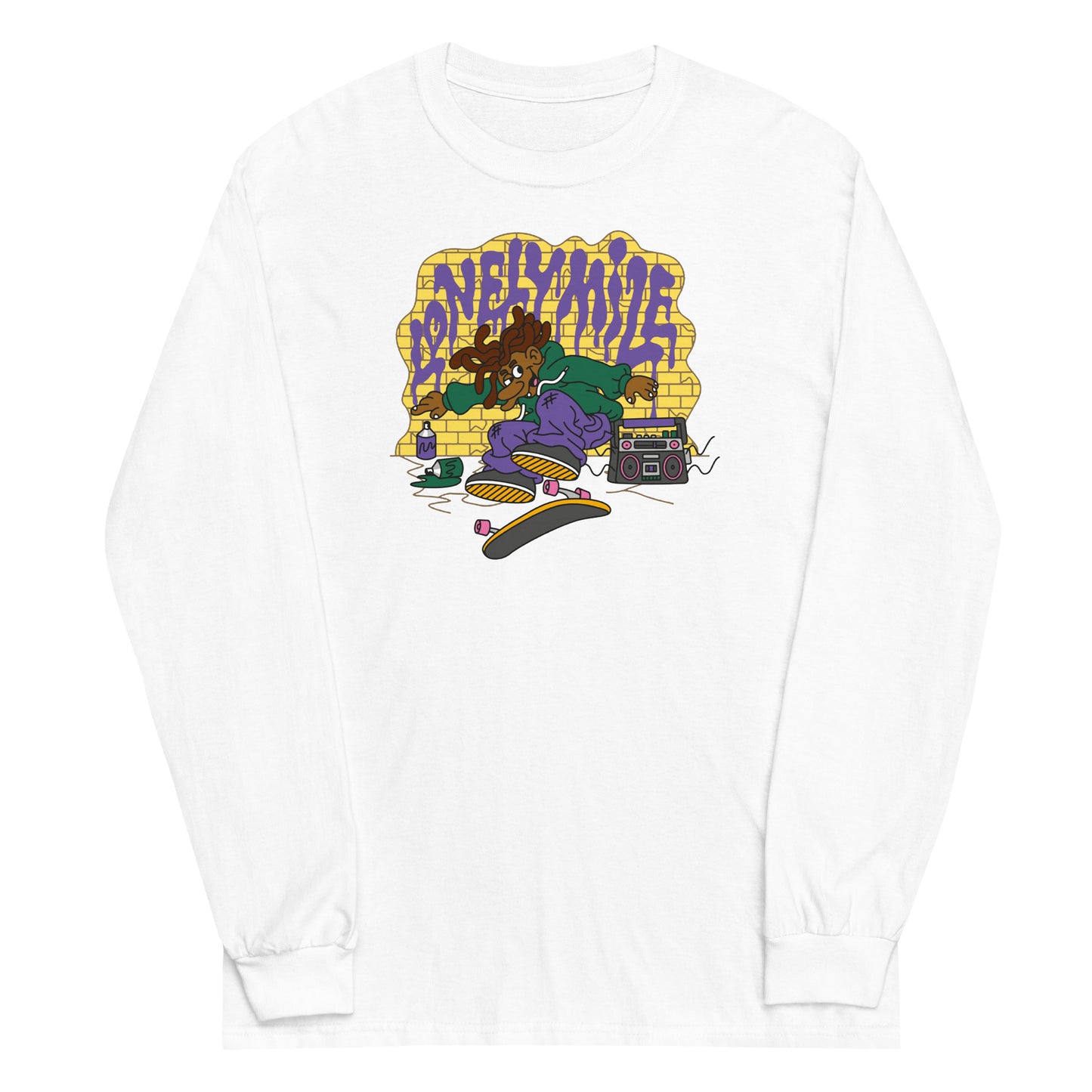 Aerosol & Asphalt Long Sleeve Tee (Yellow Graphic)