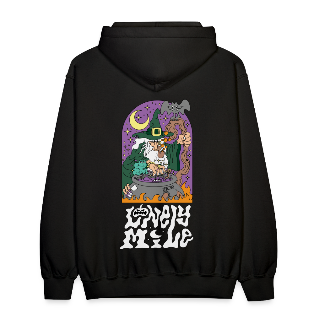 Lonely Mile Wicked Wizard Unisex Hoodie - black