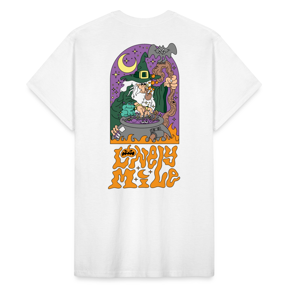 Lonely Mile Wicked Wizard Unisex Tee - white